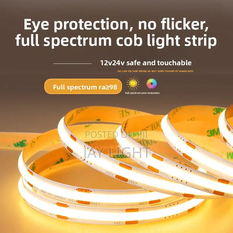 Cob Led Strip Flicker-Free Self-Adhesive Ip67