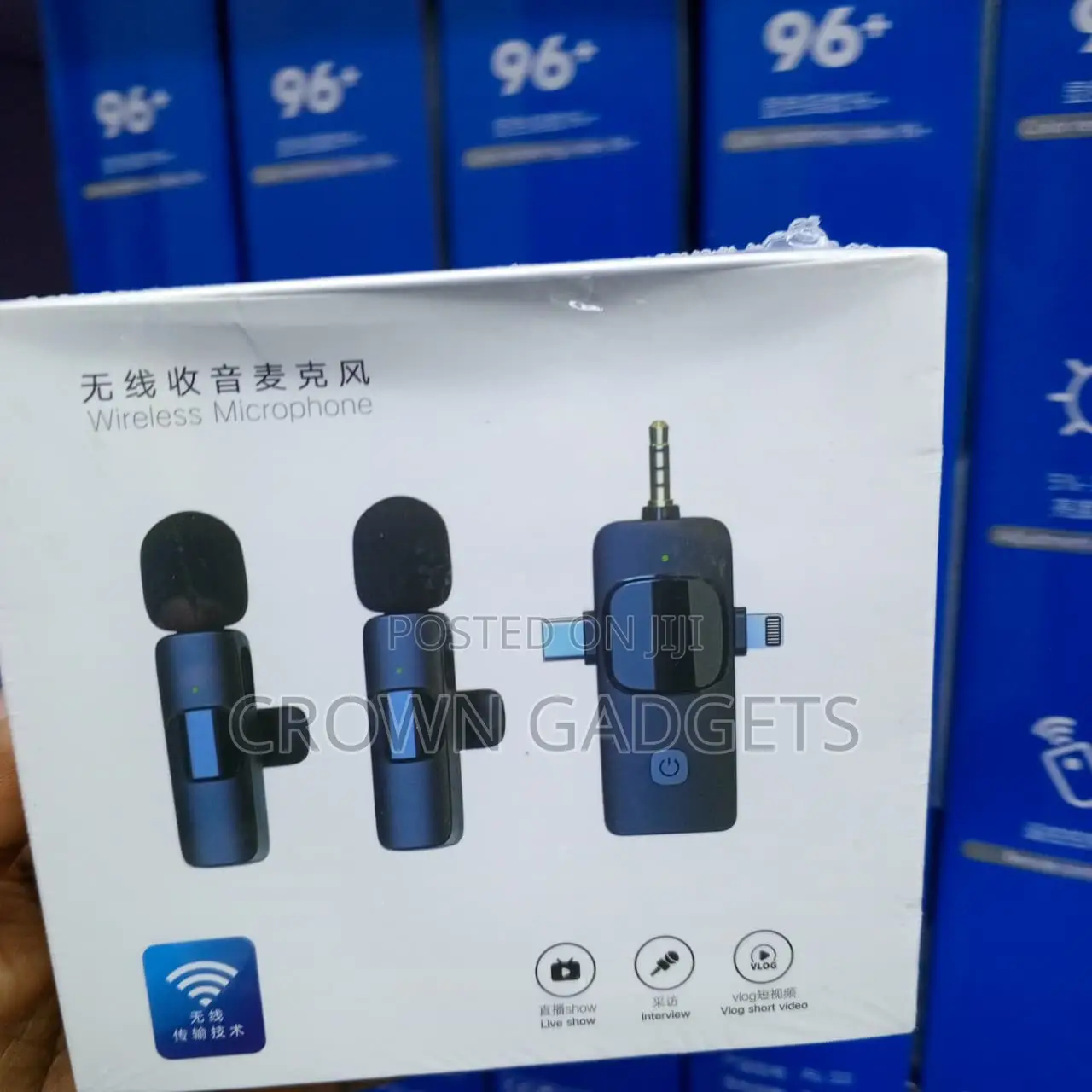 Dual Wireless Microphone With Lightning USB-C Receiver