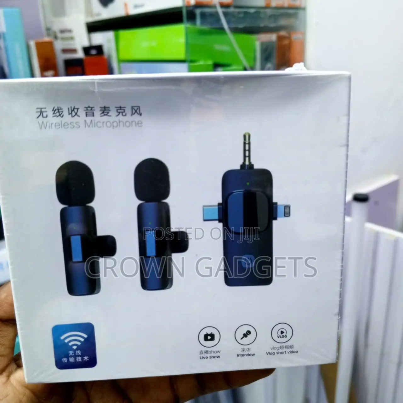 Wireless Clip-on Microphone for Interviews YouTube TikTok