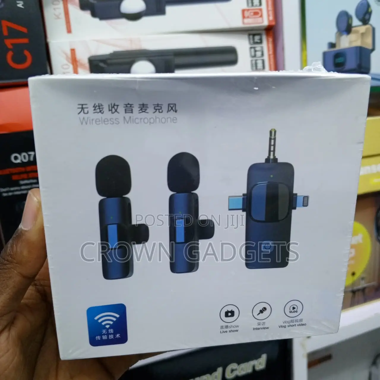 Wireless Clip-on Microphone for Interviews YouTube TikTok