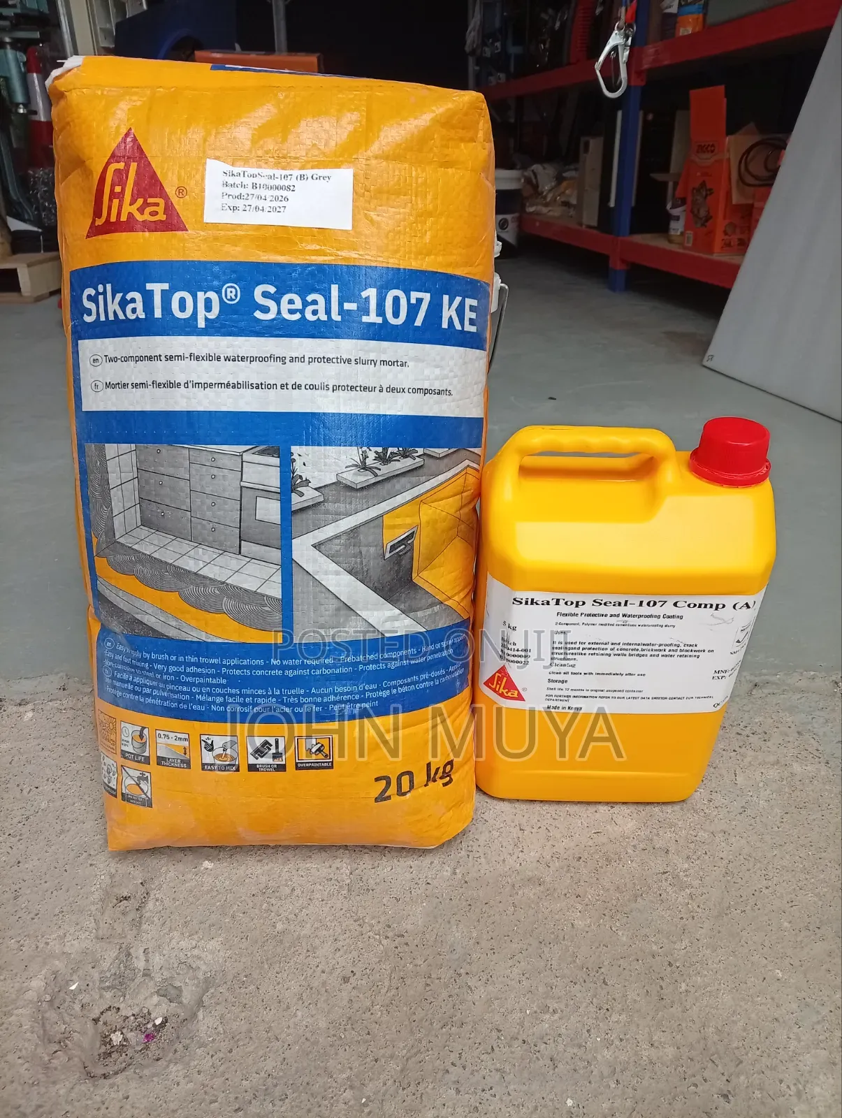 Sika Top-Seal 107 KE KIT/Two Component Flexible Waterproofing Agents