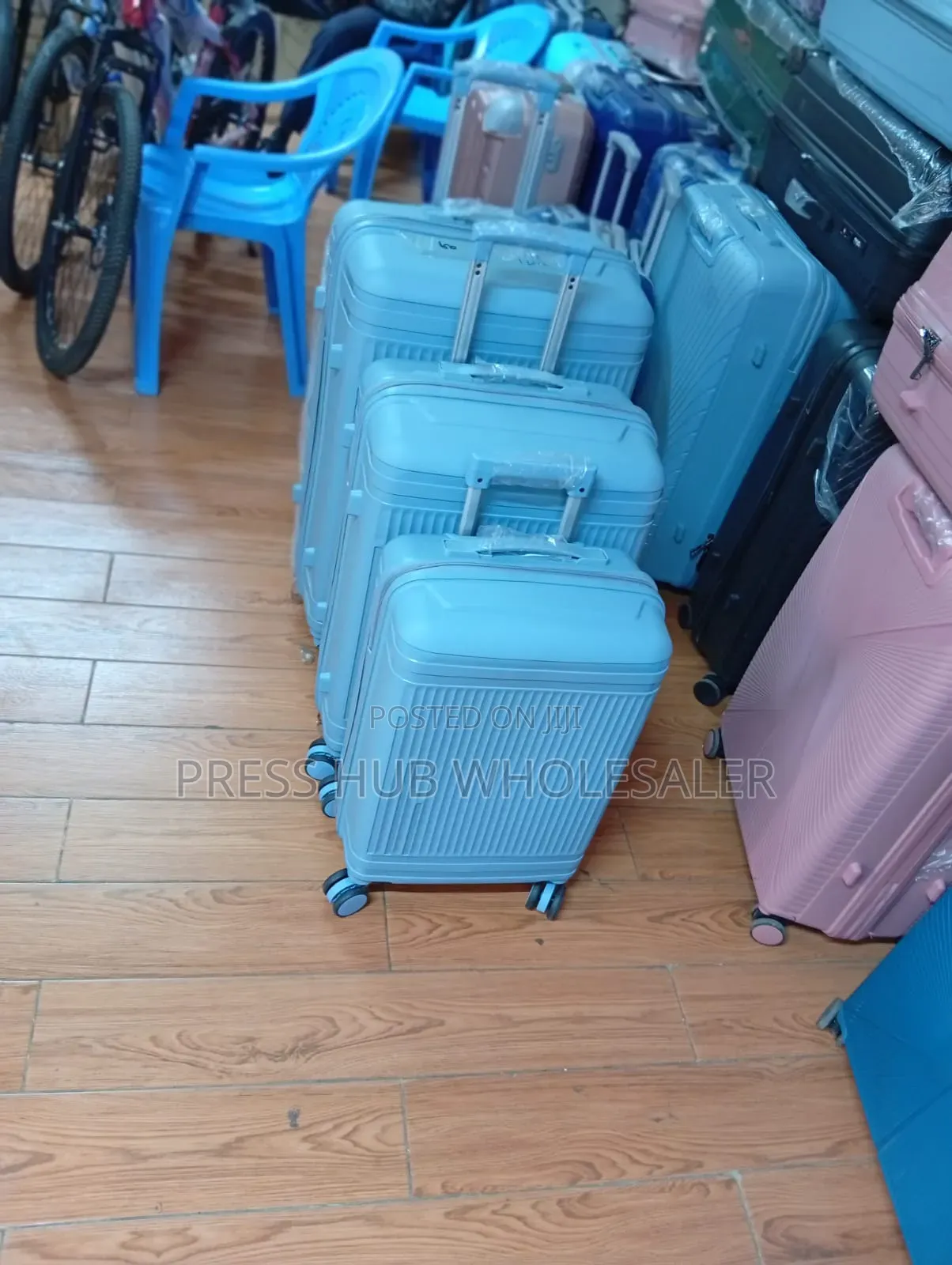 Heavy-Duty 3-in-1 Flexible Rubber Luggage Set (Cabin, Medium, Large)