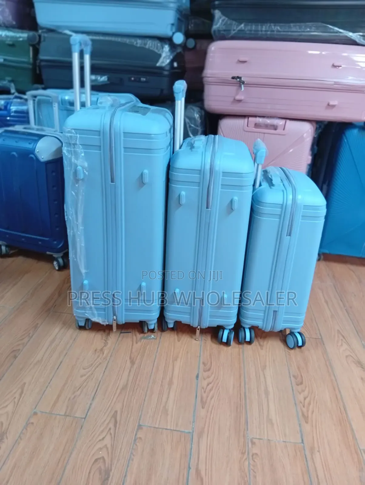 Heavy-Duty 3-in-1 Flexible Rubber Luggage Set (Cabin, Medium, Large)