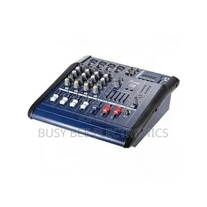 4 Channel Powered Mixer With Built-in Amp. USB, DSP Effects