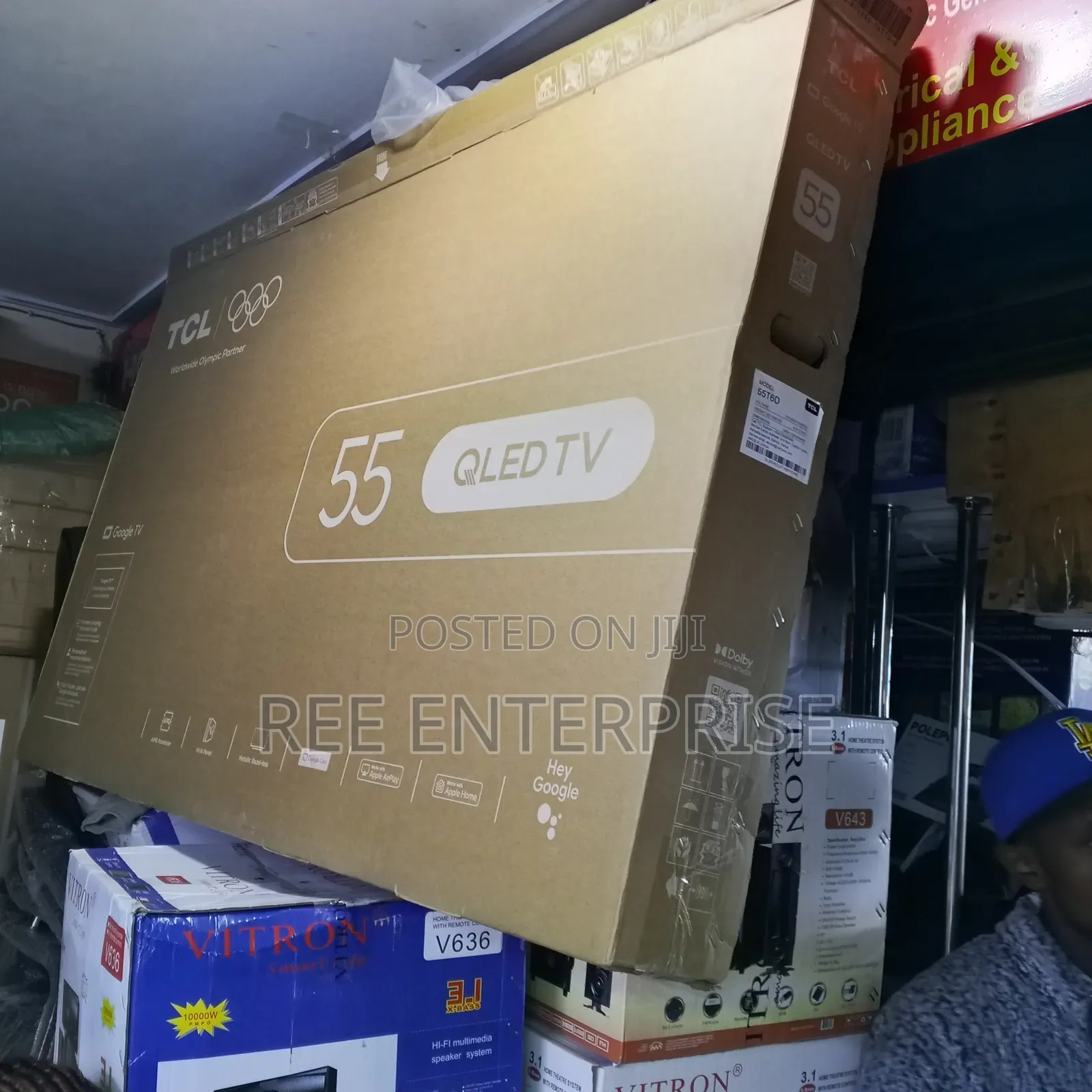 TCl 55 Inch QLED Google TV Model T6d