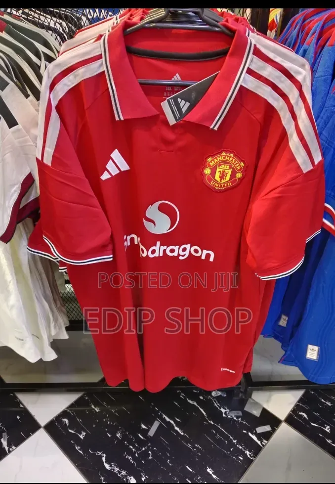 Manchester United New Seasons All Jerseys. Home Away and Third Kit