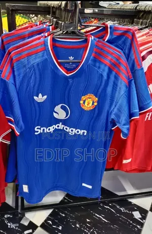 Manchester United New Seasons All Jerseys. Home Away and Third Kit