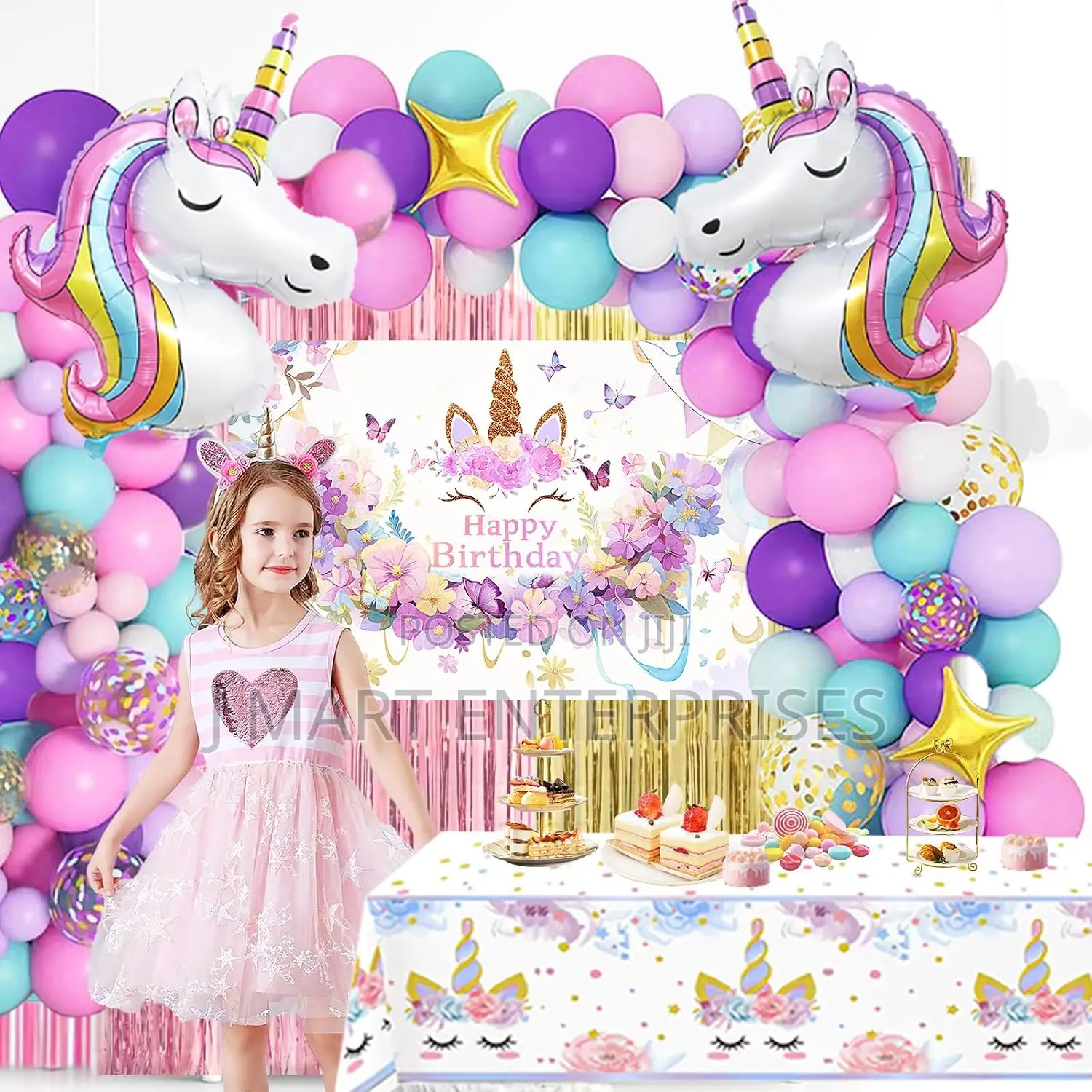 Unicorn Party Decoration Backdrop