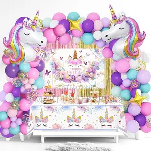 Unicorn Party Decoration Backdrop