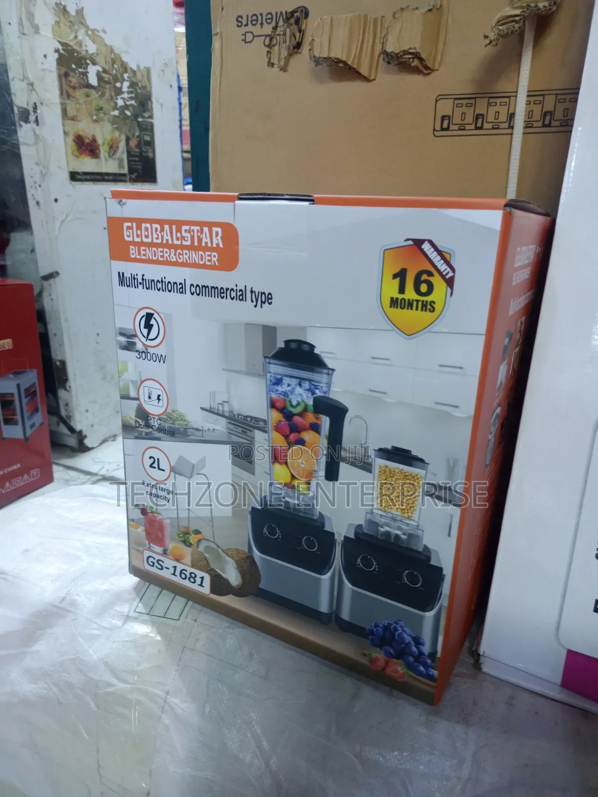 Globalstar 2 in 1 GS1681 3000 Watts 2L Commercial Blender 