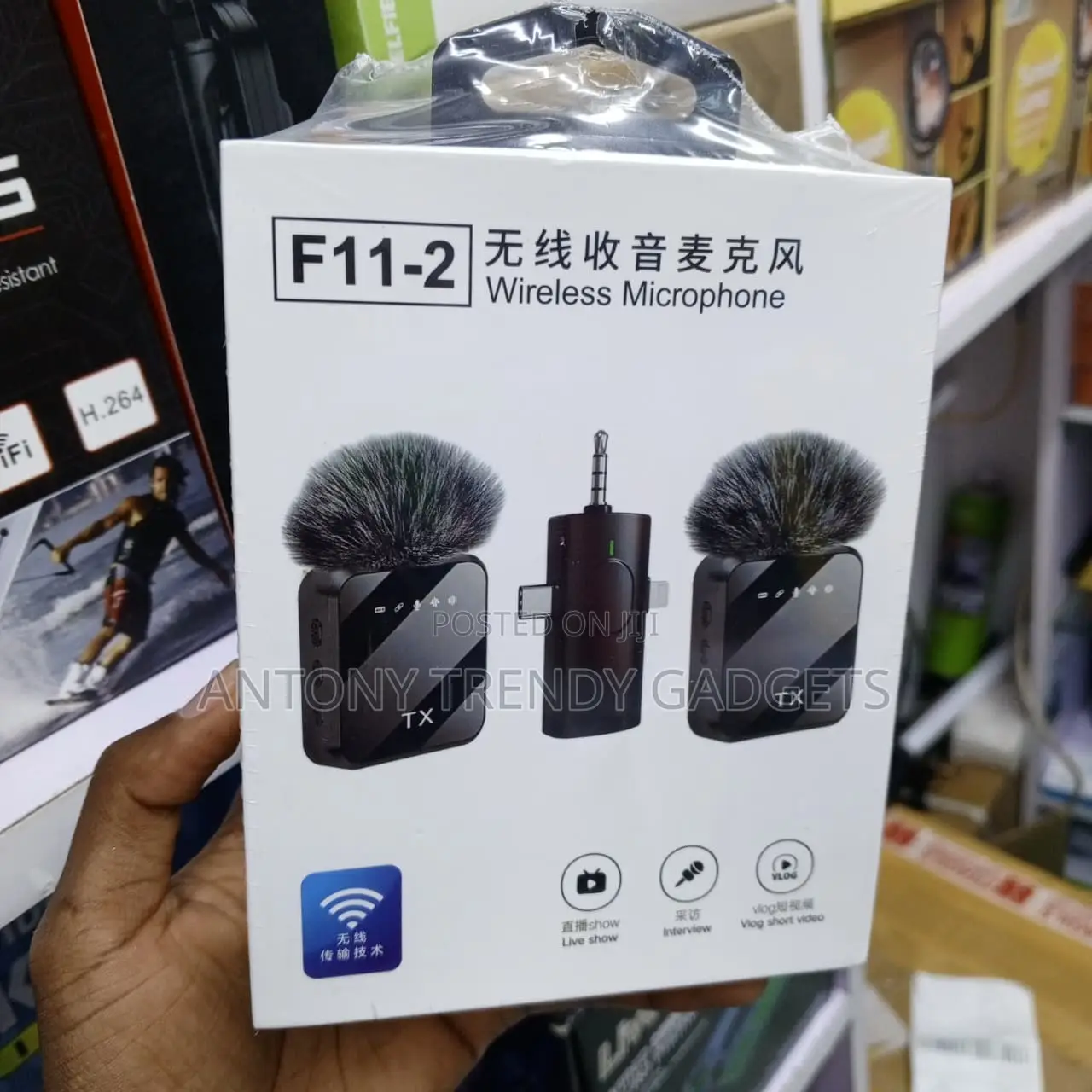 F11-2 Professional Dual Wireless Mic With 2.4GHz Audio
