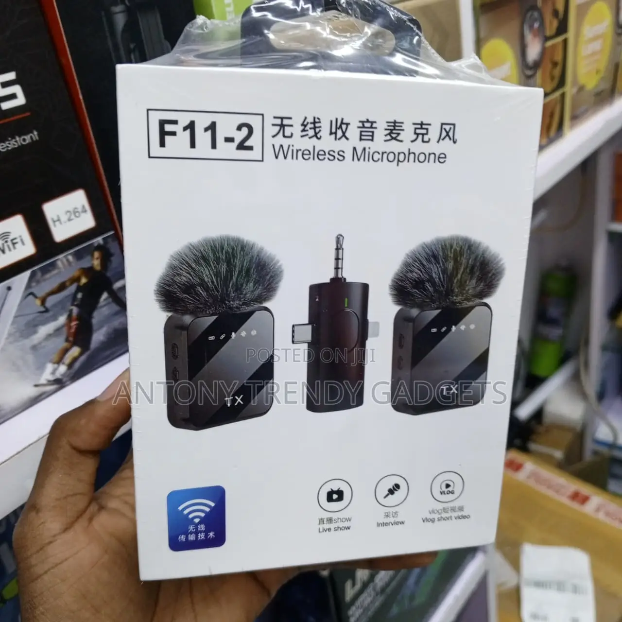 F11-2 Professional Dual Wireless Mic With 2.4GHz Audio