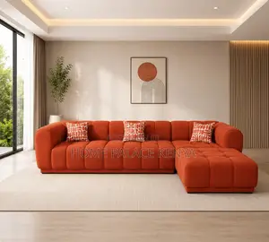 Home Sofa: Bella Burnt Orange Oversize Sofa
