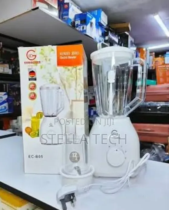 2 in 1 Eurochef 1.8 Liter With 4 Speed 3 Pin (With Fuse) Blender