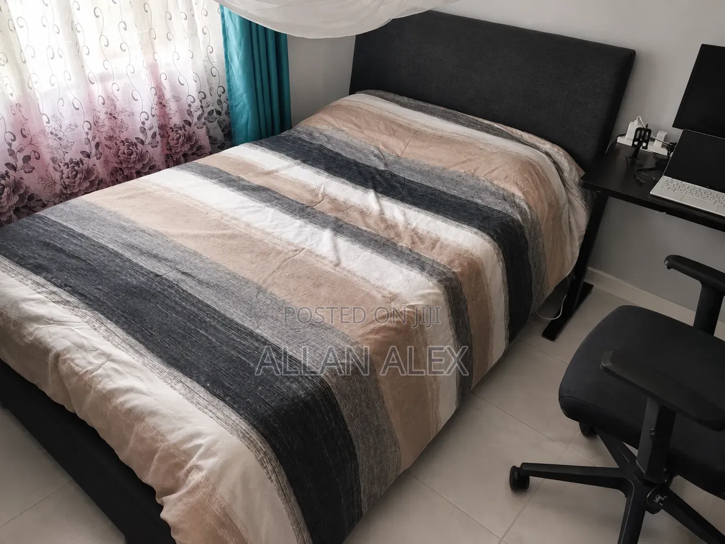 QUICK SALE: Dr. Mattress ASOS Grey Bed + Contour Pro Luxury Mattress