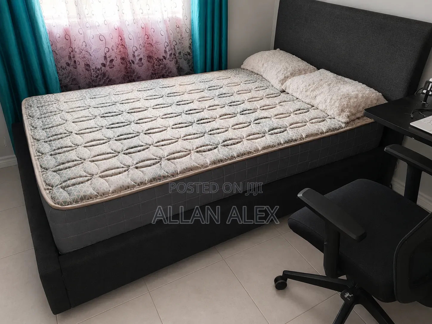 QUICK SALE: Dr. Mattress ASOS Grey Bed + Contour Pro Luxury Mattress