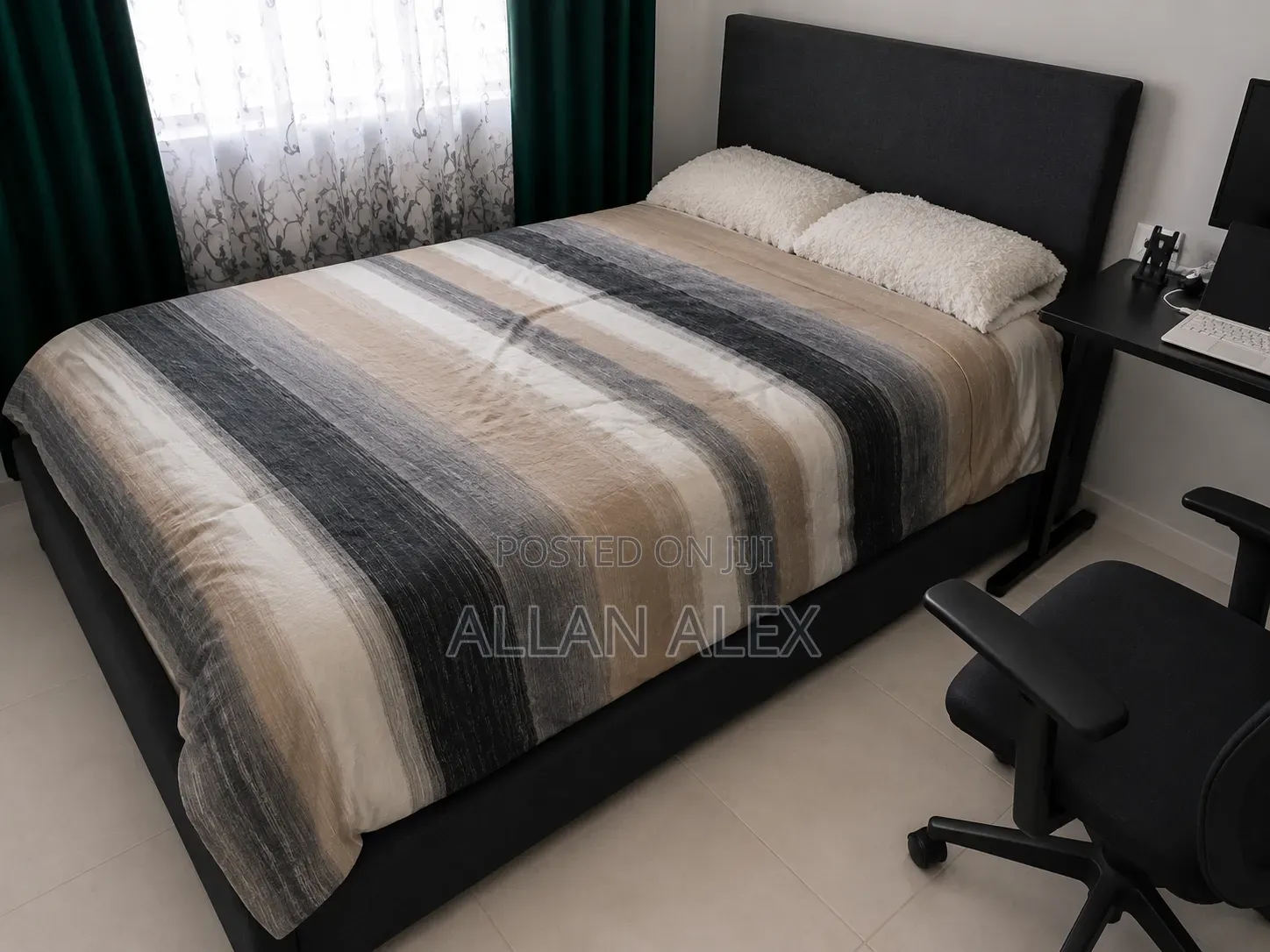 QUICK SALE: Dr. Mattress ASOS Grey Bed + Contour Pro Luxury Mattress