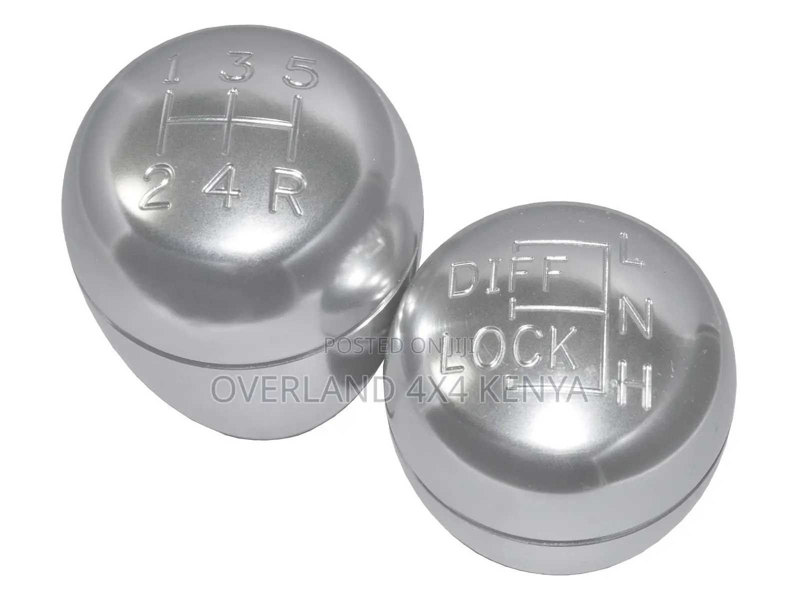 Gearbox Transfer Box Lever Kit - Silver Finish Alloy