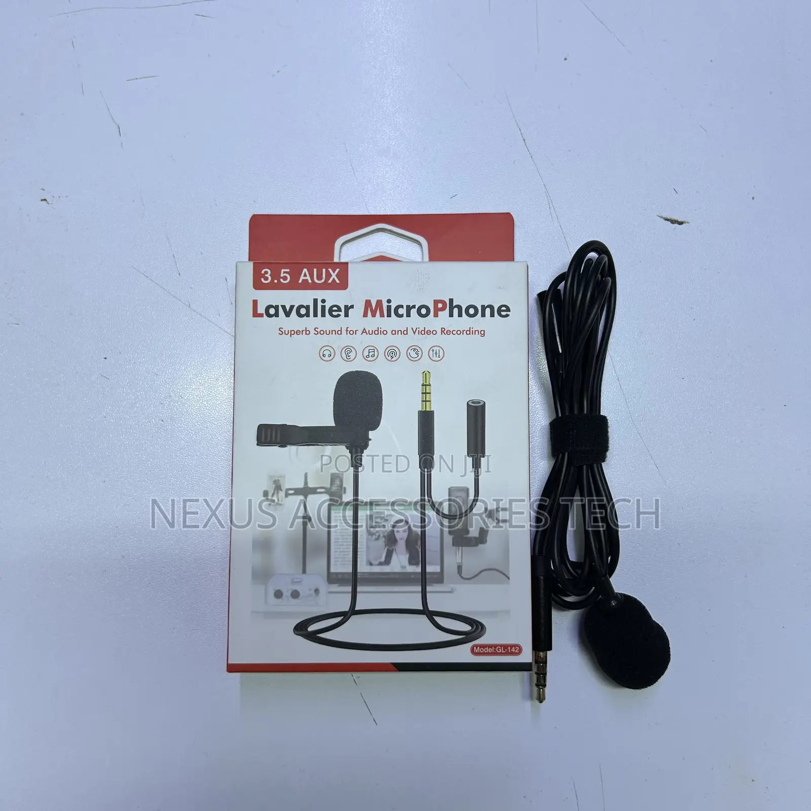 Wired Lapel Mic for Content Creation, TikTok YouTube Videos