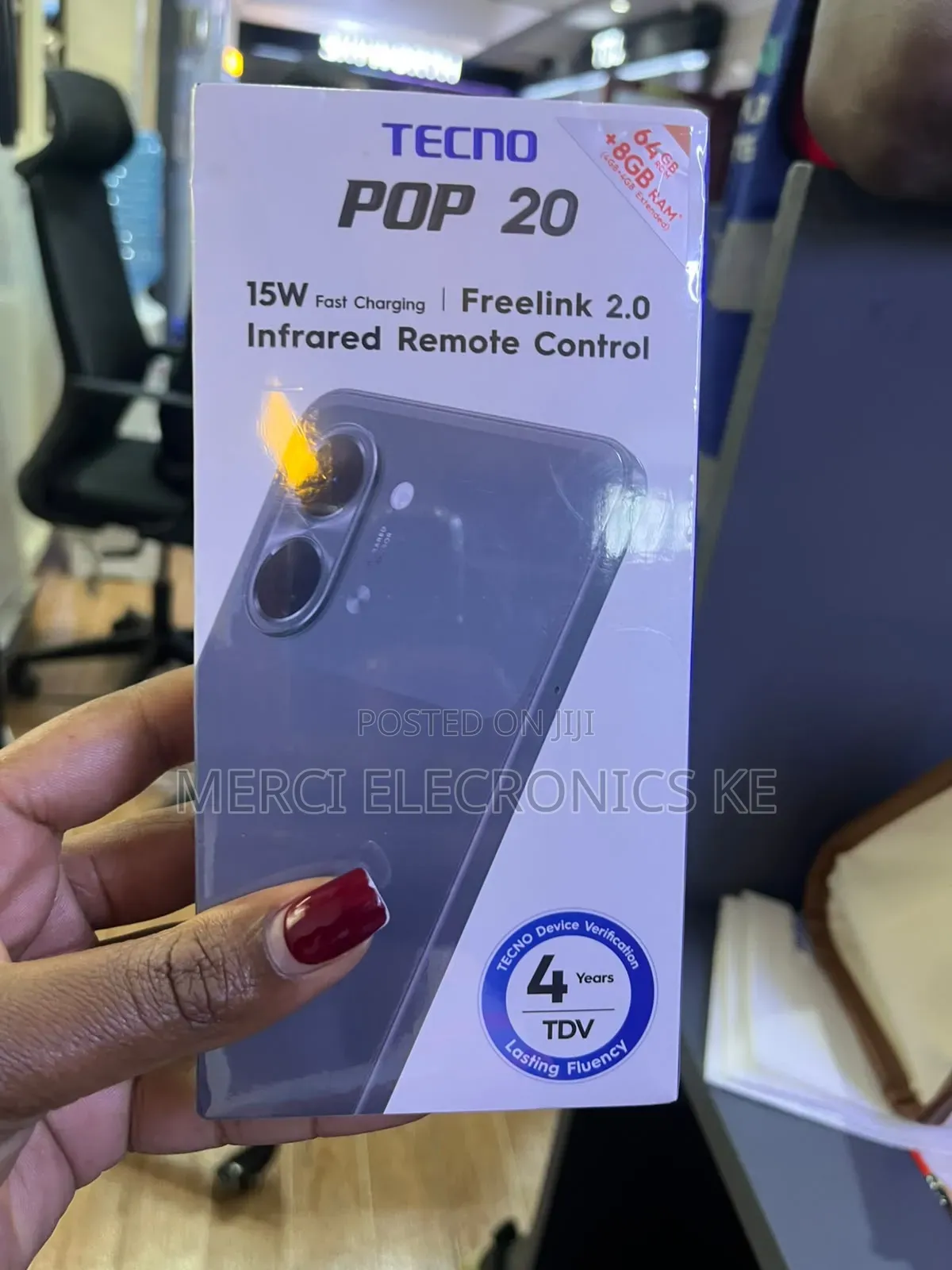 New Tecno Pop 20 64 GB Black