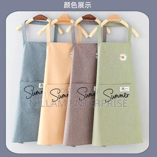 Linen Adult Kitchen Apron - main view