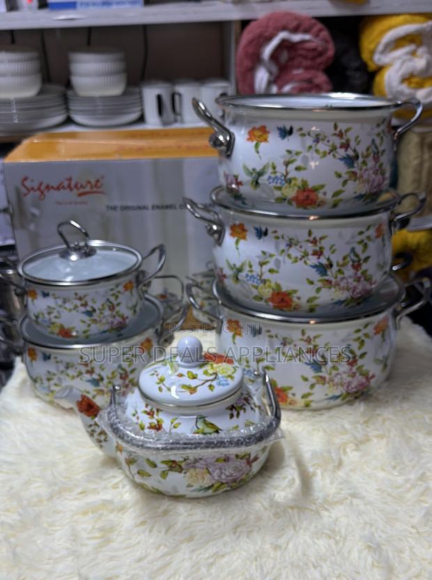 12 PCS Enamel Cookware Set