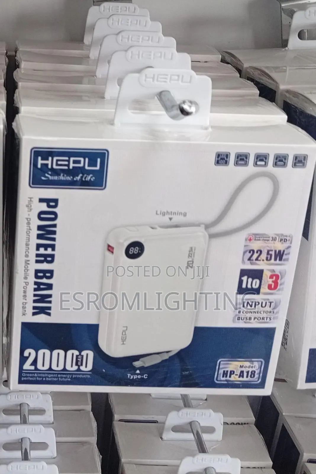 Hepu HP-A18 20,000mah Power Bank – Only Kes 2,700!