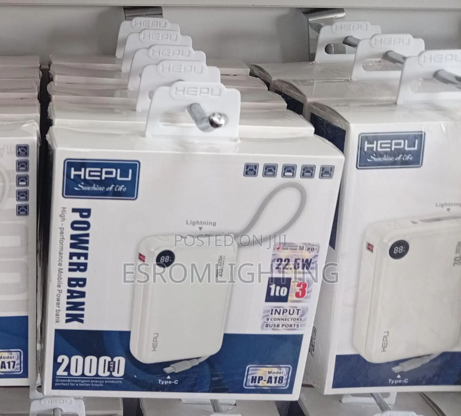 Hepu HP-A18 20,000mah Power Bank – Only Kes 2,700!