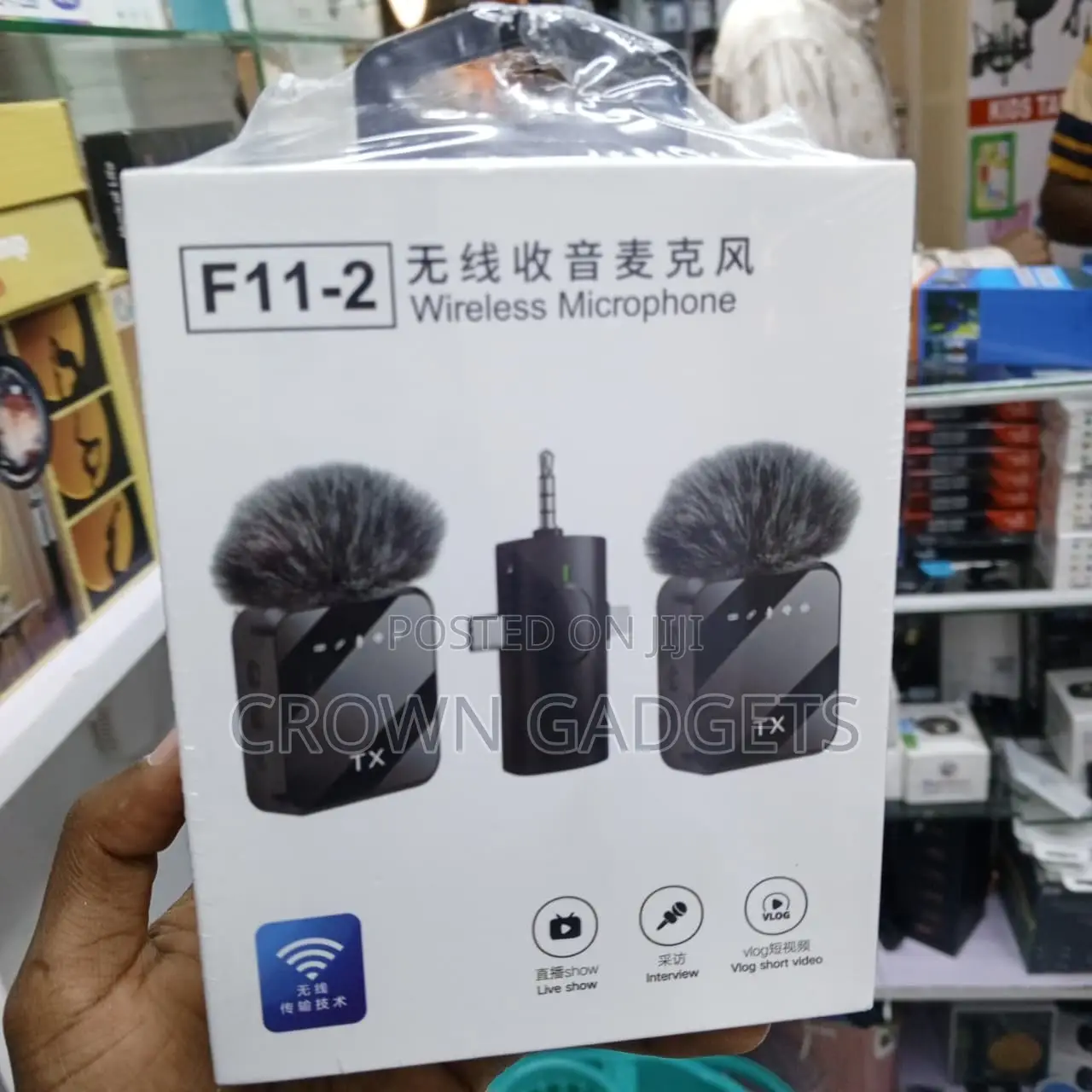 F11-2 3-in-1 Dual Wireless Microphone for Content Creators