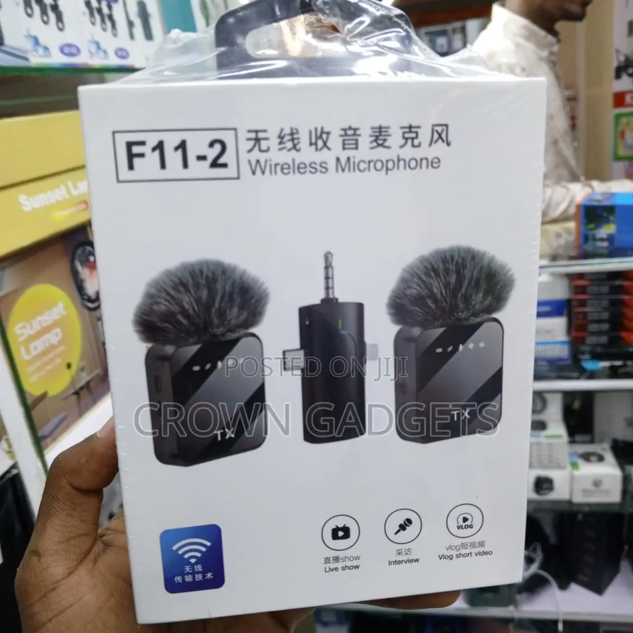 F11-2 3-in-1 Dual Wireless Microphone for Content Creators