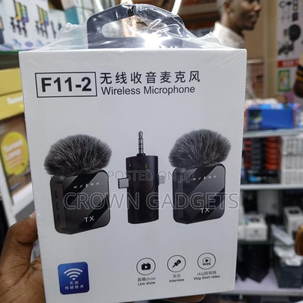 F11-2 Wireless Lavalier Mic for iPhone Android Cameras