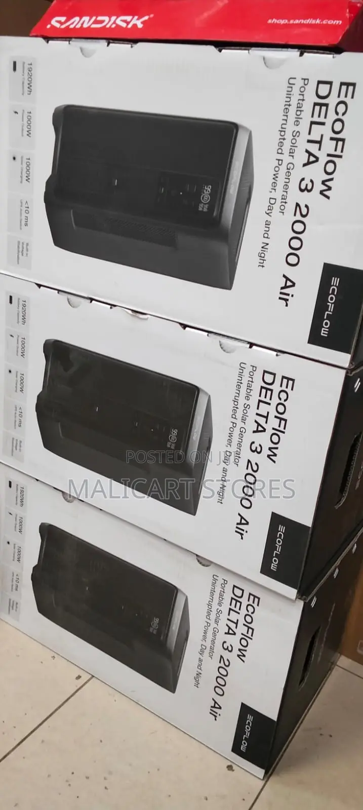 EcoFlow DELTA 3 2000 Air Portable Power Station
