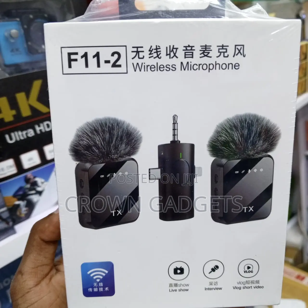 F11-2 Wireless Microphone Kit for YouTube TikTok Podcast