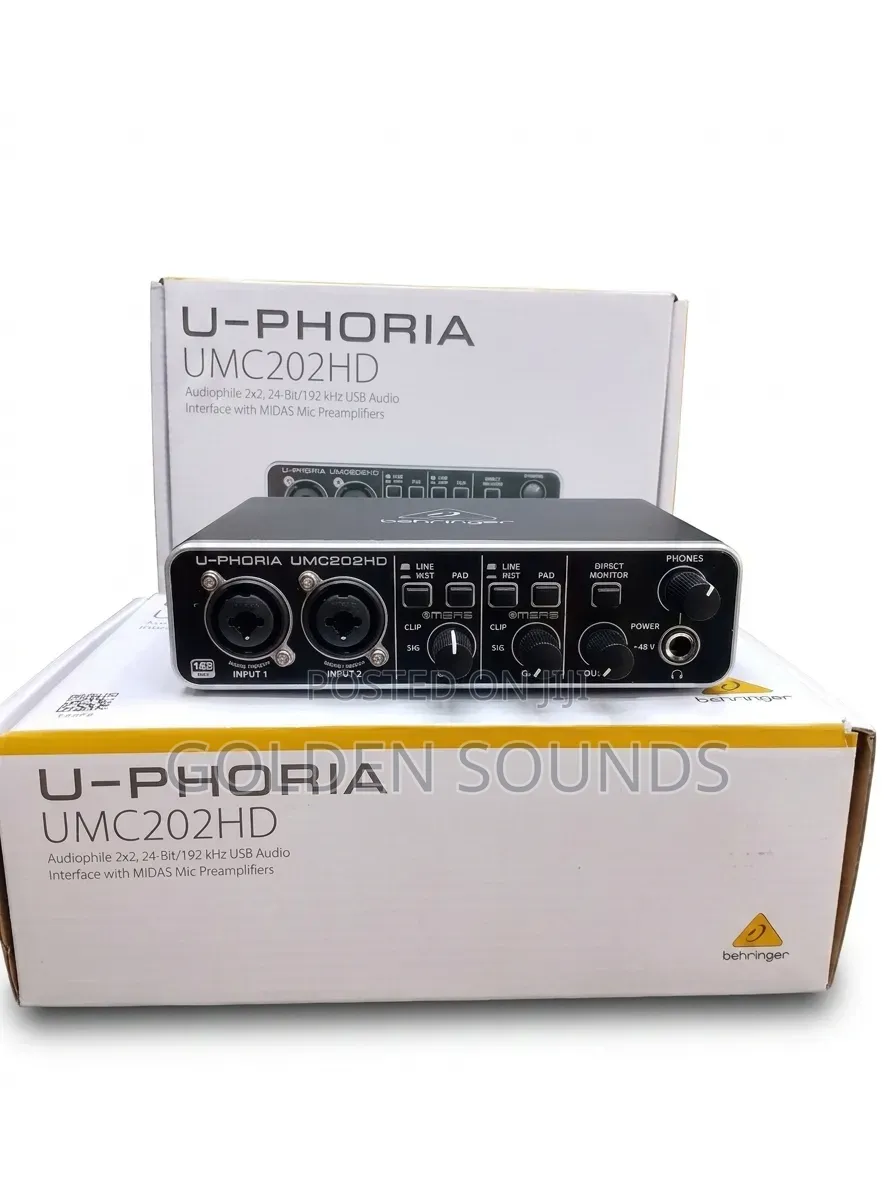 Behringer U-Phoria UMC202HD USB Audio Interface / Soundcard