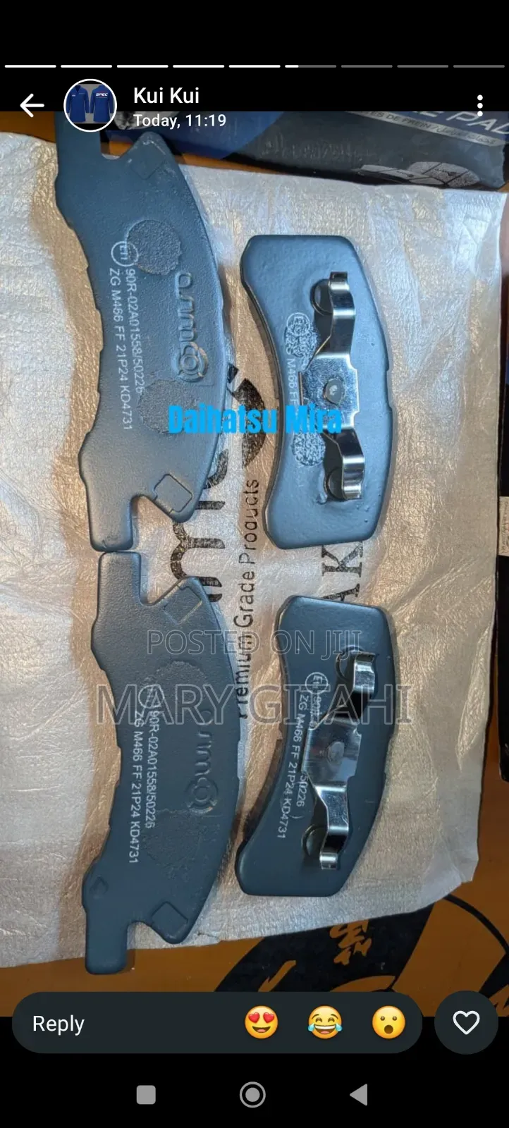Asimco Brake Pads Daihastu Mirra