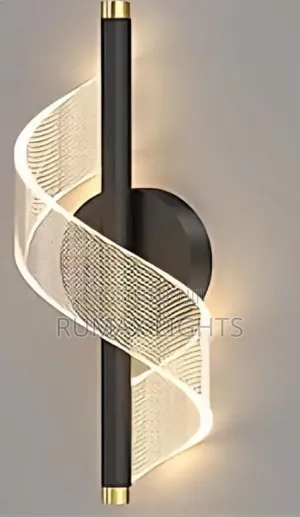 Modern Gold Spiral Led Wall Scones