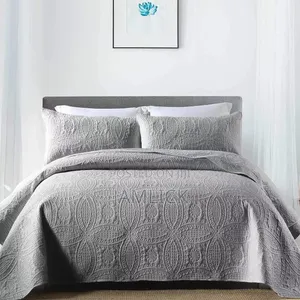 Quality Bed Cover Set 220x240cm With 2 Pillow Cases - SL