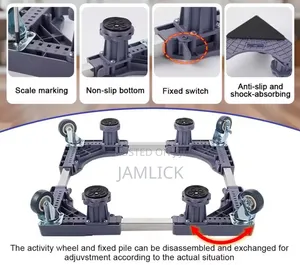 Single Wheel Appliance Base Stand for Fridge Washing Machine - Sl