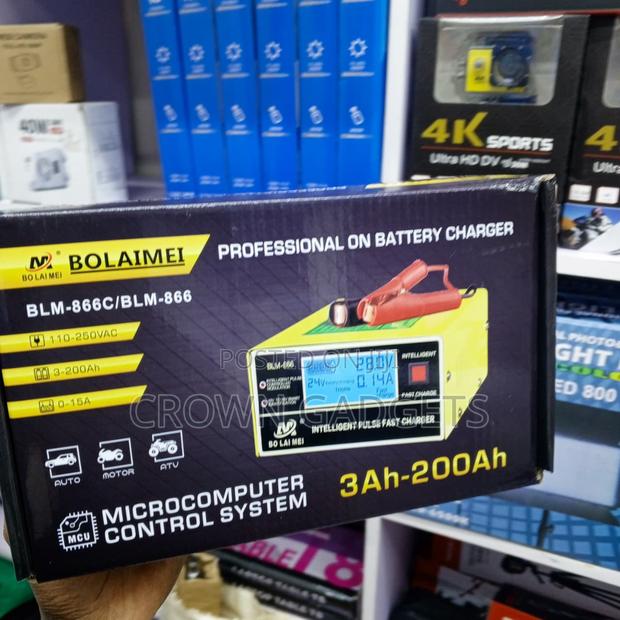 Bolaimei 12V 24V Automatic Battery Charger With Pulse Repair - thumbnail 3