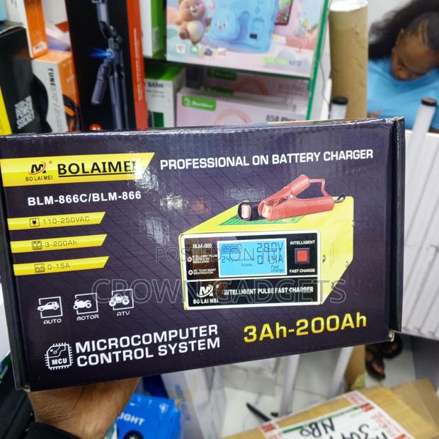 Bolaimei 12V 24V Automatic Battery Charger With Pulse Repair - thumbnail 2