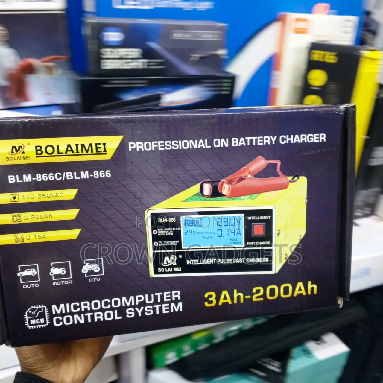 BLM-866C Digital Battery Charger for Lead Acid Batteries