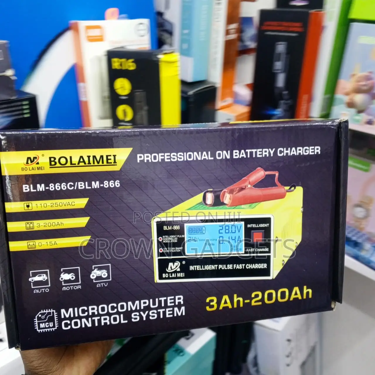 BLM-866C Digital Battery Charger for Lead Acid Batteries