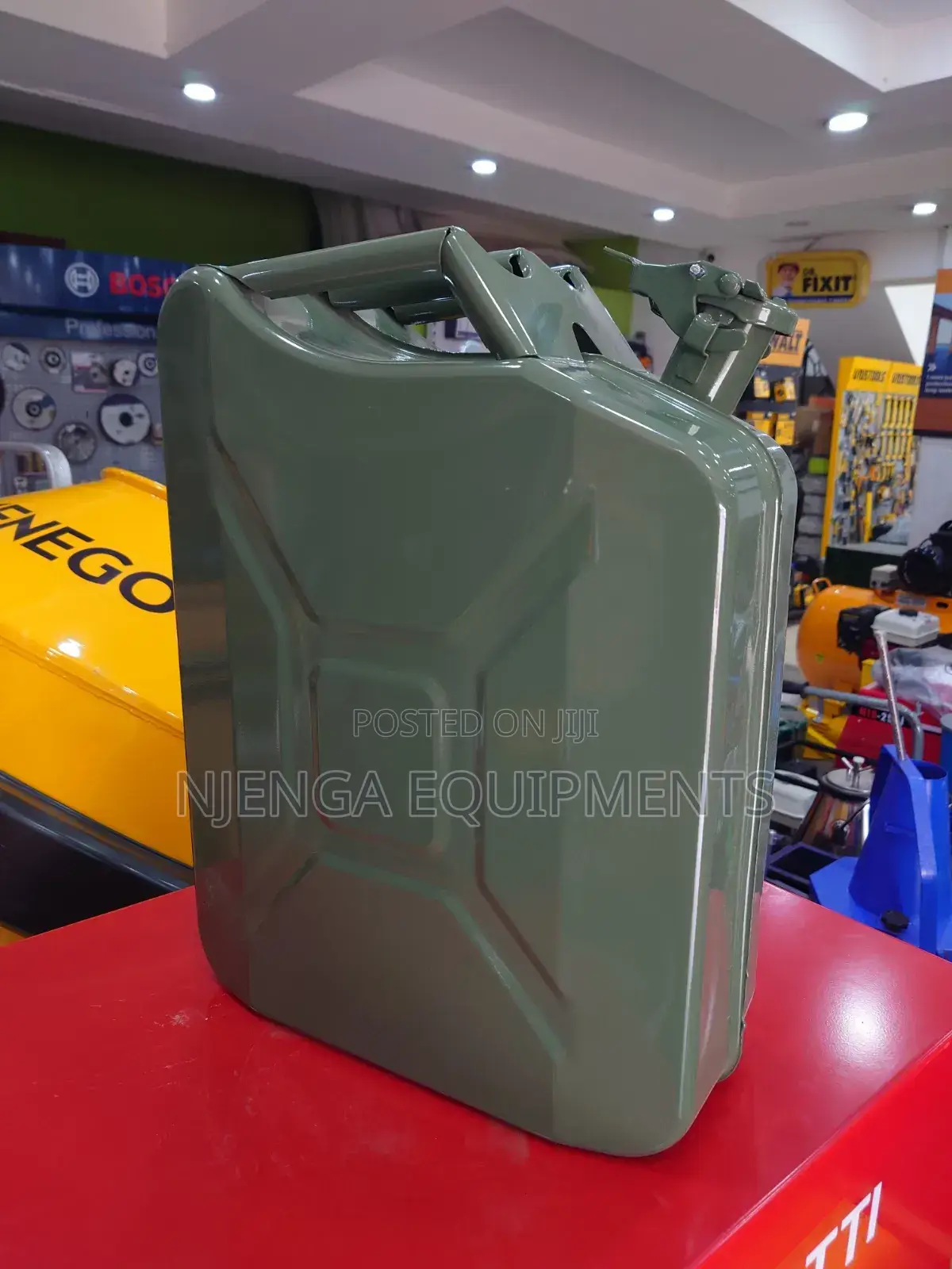 Fuel Jerricans Container Metallic
