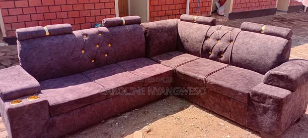 L-Shaped 6-Seater Sofa Set - main view