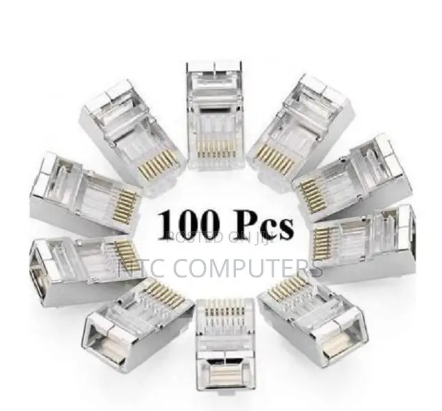 Vention Cat.6A FTP RJ45 Modular Plug Transparent 100 Pack