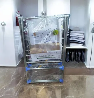 Portable Stainless Steel Foldable Clothes Hanger Rack - Sl