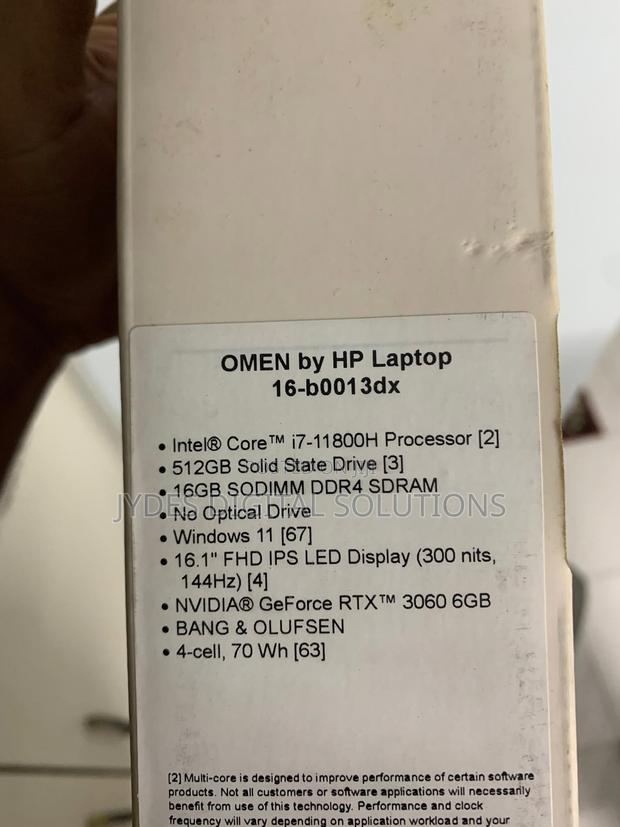 Laptop HP Omen 16 16GB Intel Core i7 SSD 512GB - thumbnail 2