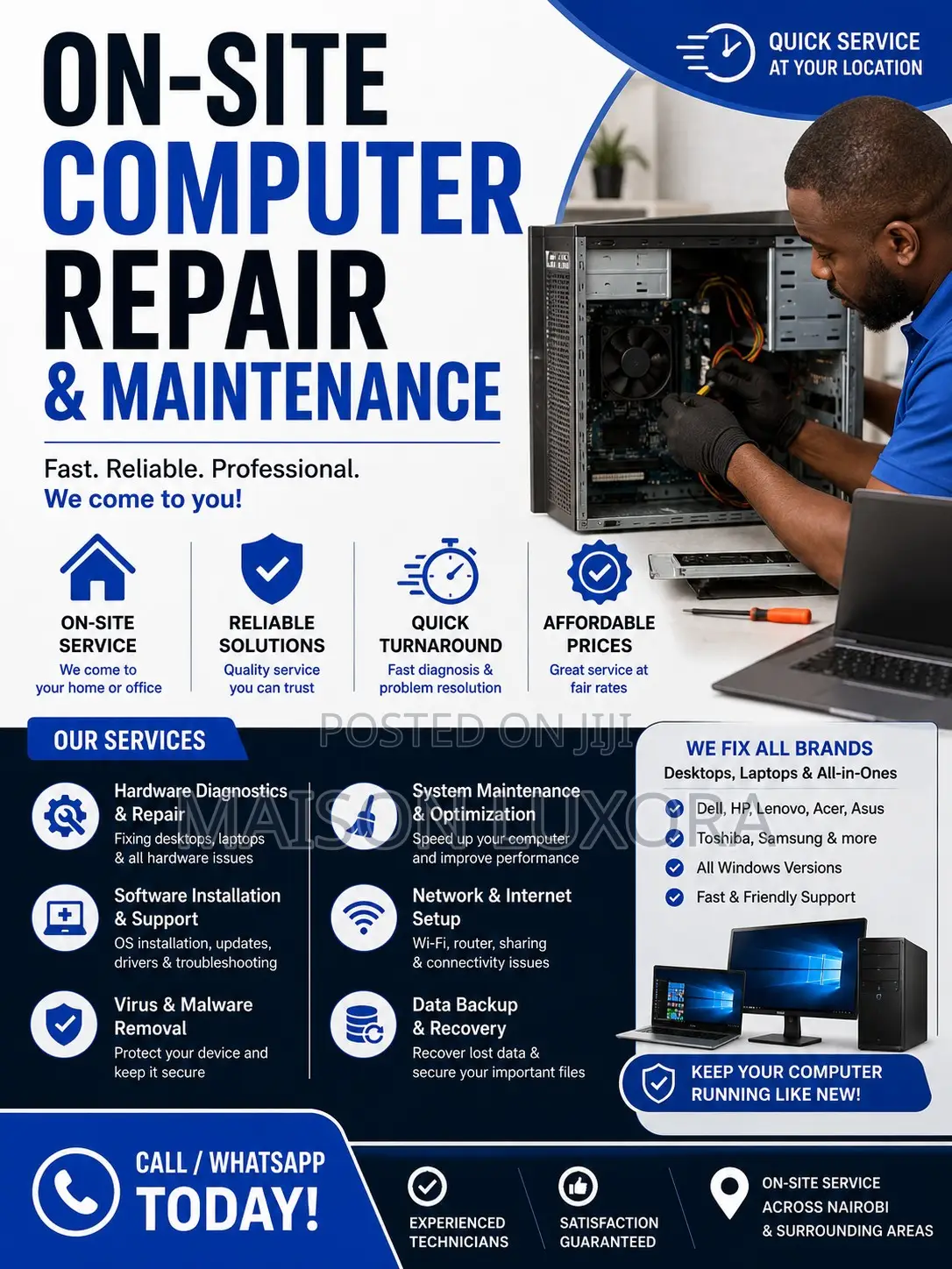 On-Site Computer Repair Maintenance