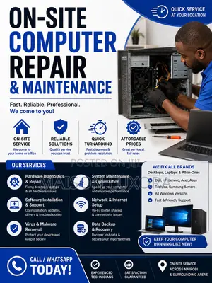 On-Site Computer Repair Maintenance