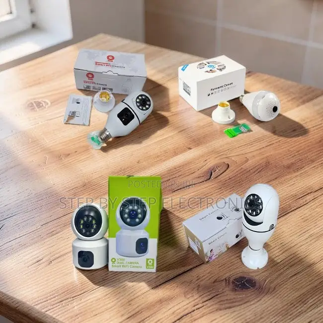 Smart Rotating Single Dual Lens Wifi Bulb Cameras-Wholesale Price